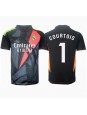 Real Madrid Thibaut Courtois #1 Torwart Auswärtstrikot 2024-25 Kurzarm